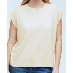 Madewell 100% Silk Casual Trendy Boho Muscle Tee Shirt US Women's XXS New